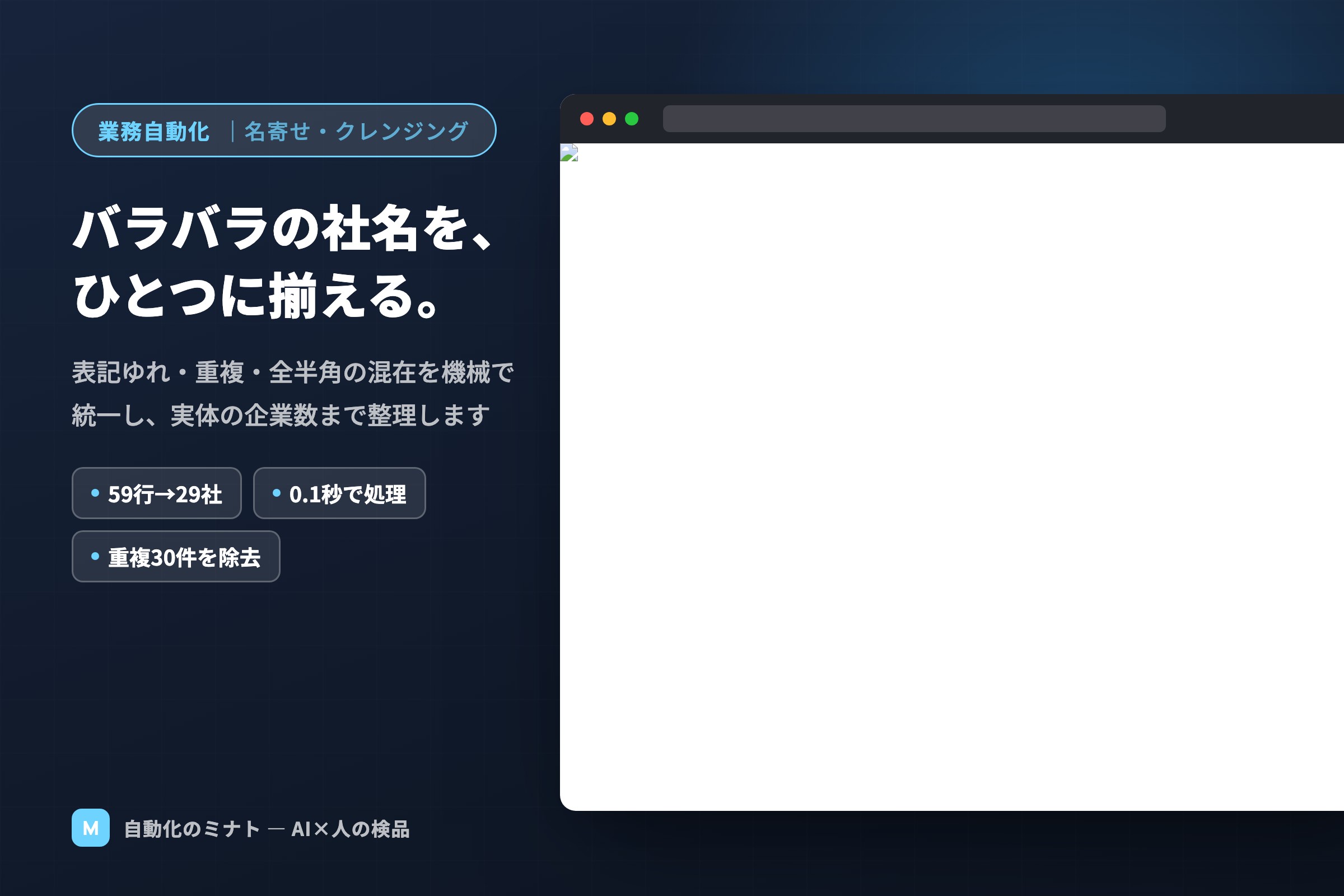 名寄せ・クレンジングのカバー